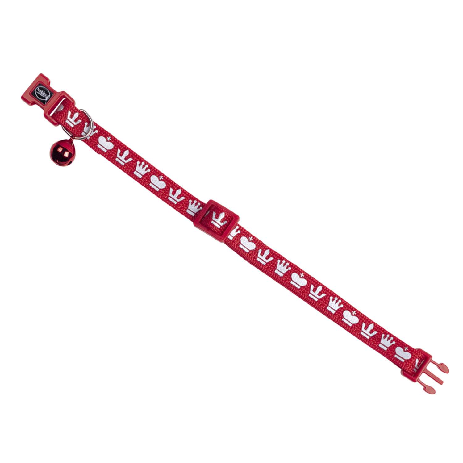 Halsbånd "ROYALE" - Red - 20x6x1 cm
