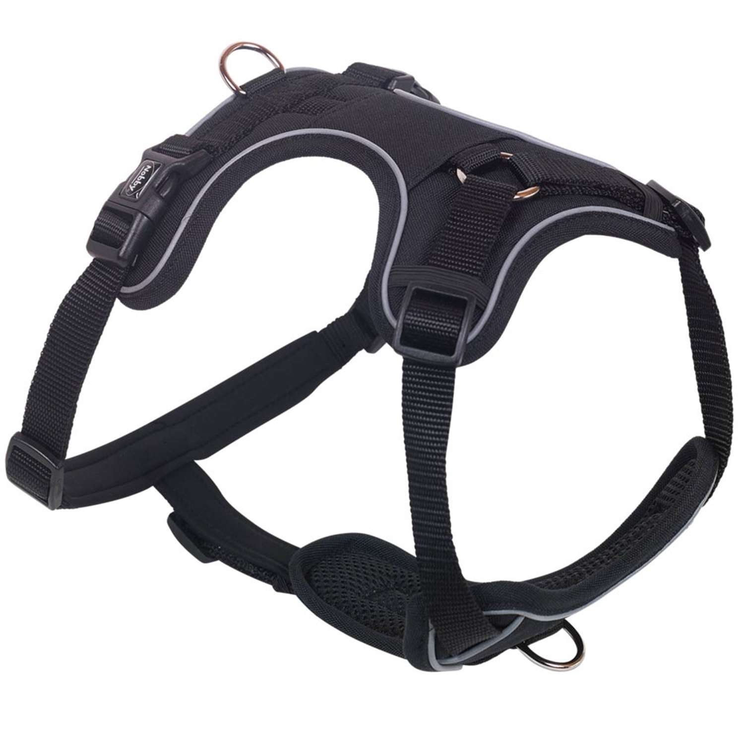 Comfort Sele MAILO - Black - M: M: bryst: 35-50 cm, talje: 60-75 cm, w: 20 mm