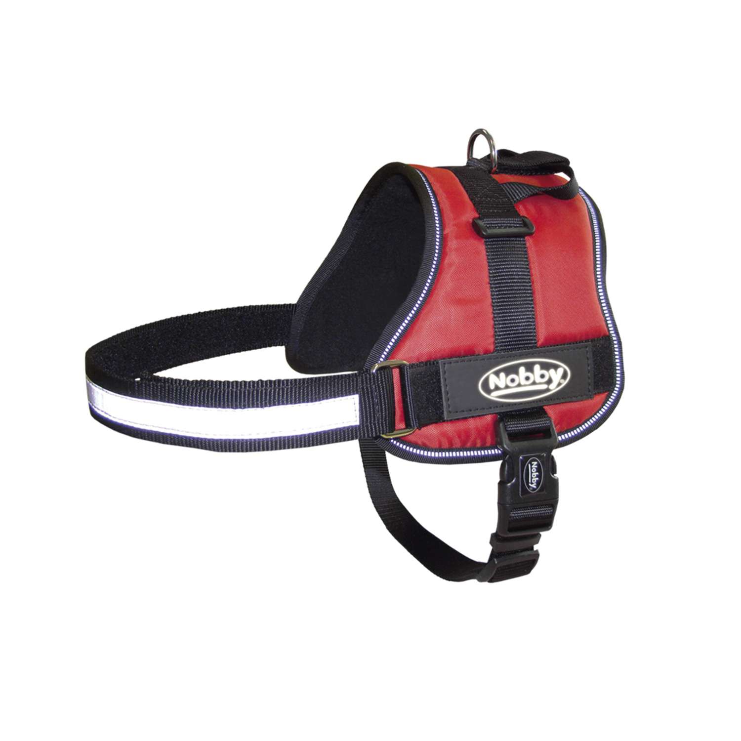 Sele Seguro, sort/rød - Red - M: talje: 60-75 cm