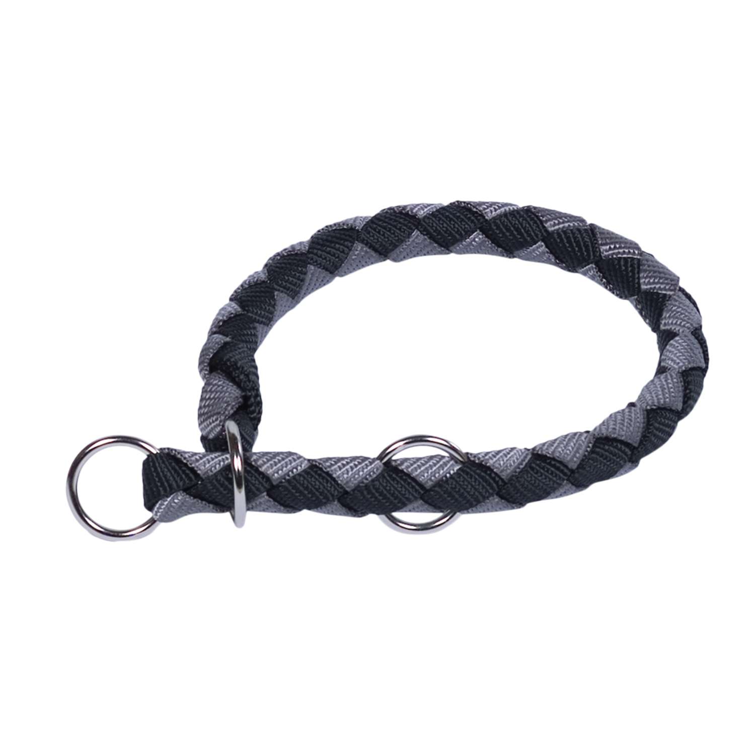 Halsbånd, kvæl Corda - L: 30-36 cm - W: 12 mm - Sort