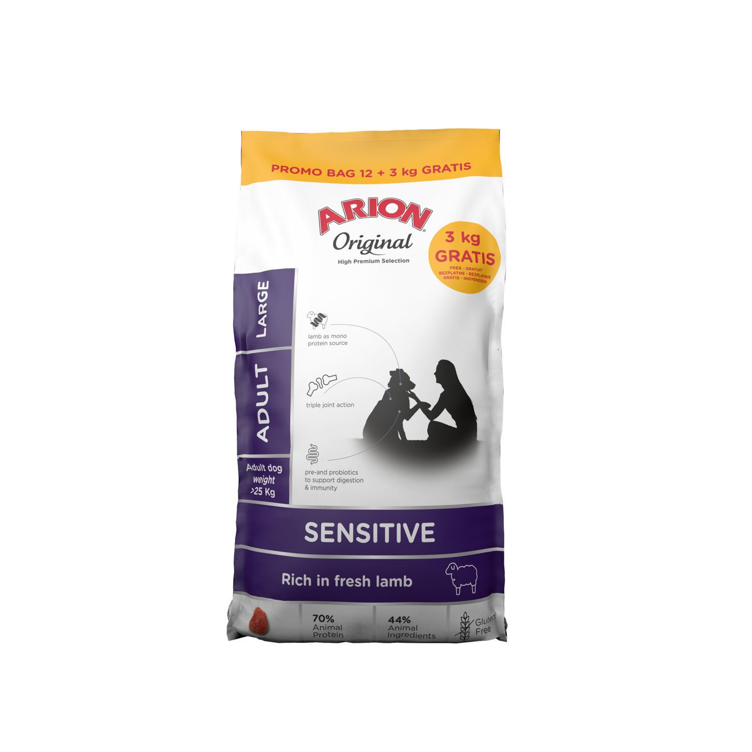 ARION - Original sensitive large 15kg (BB: 22/08/2026)