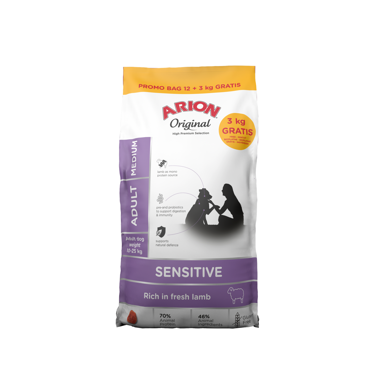 ARION Original Sensitive Medium 12 + 3 kg - 12+3 kg billede