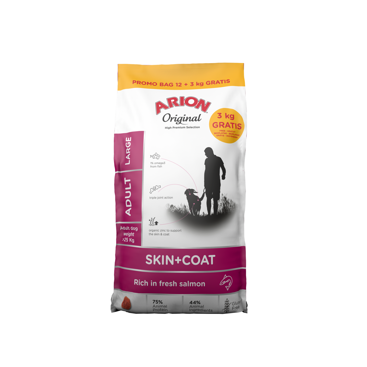 ARION Original Skin & Coat Large 12 + 3 kg - 2 x 12+3 kg