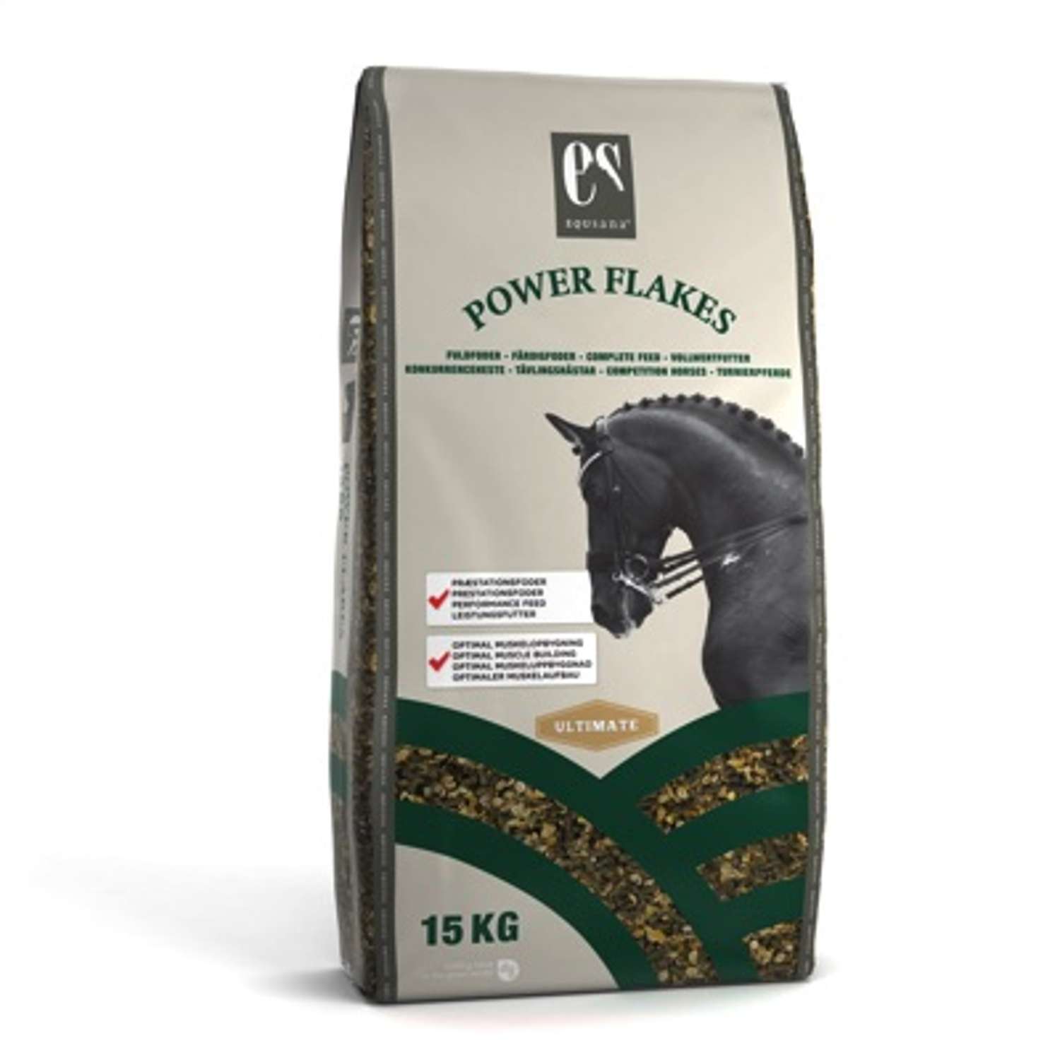 Equsana Power Flakes 15 kg (DATOVARE: Udløber september 2026) - 15 kg - Hestefoder