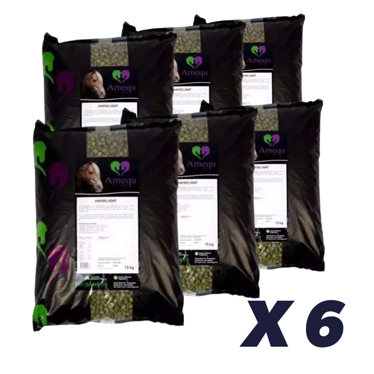 6 x HayDelight - 15 kg - Hestefoder