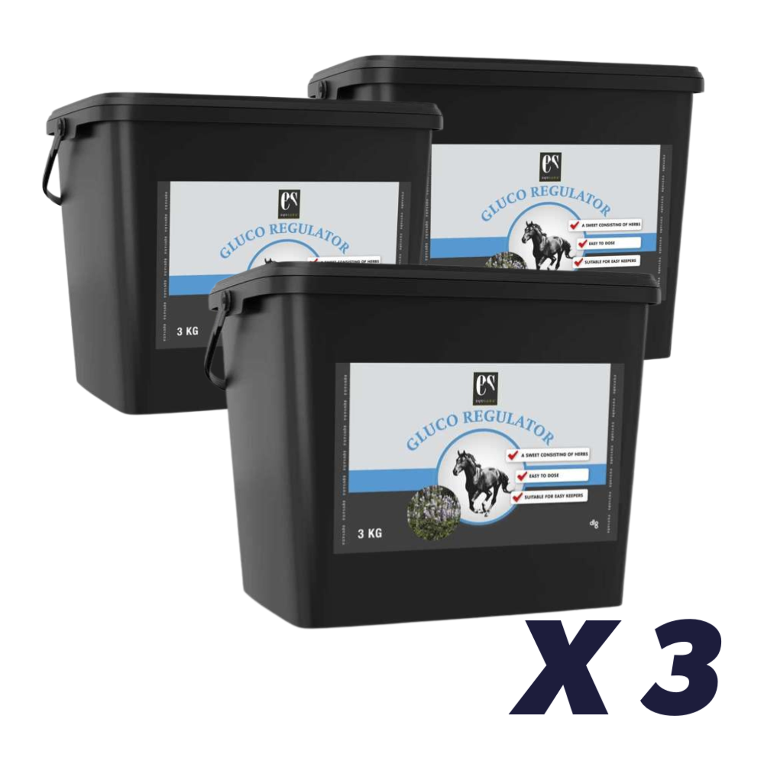 3 x Equsana Gluco Regulator - 3 kg - 3 kg