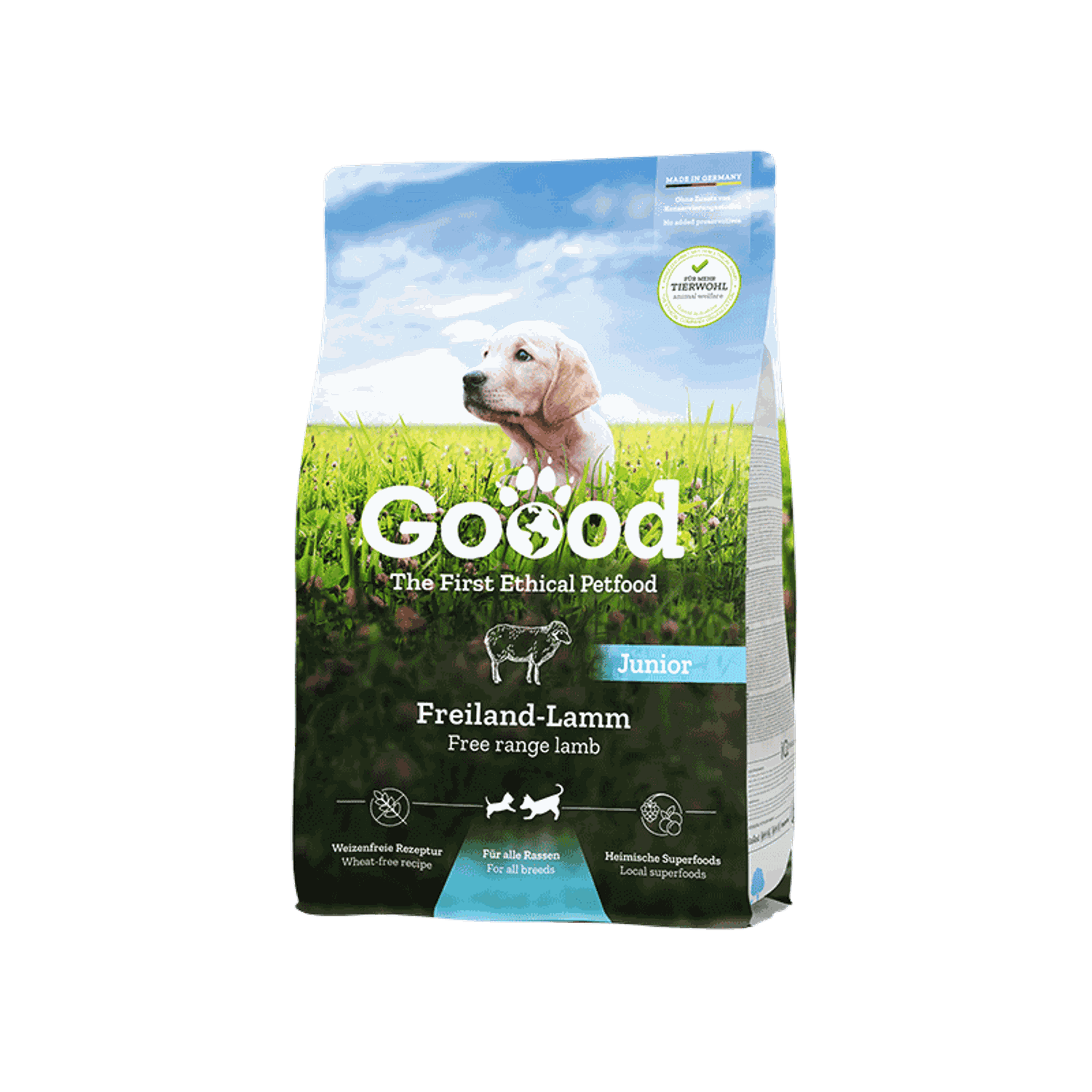 GOOOD Junior Hundefoder - lam & ørred - 6 x 300 g