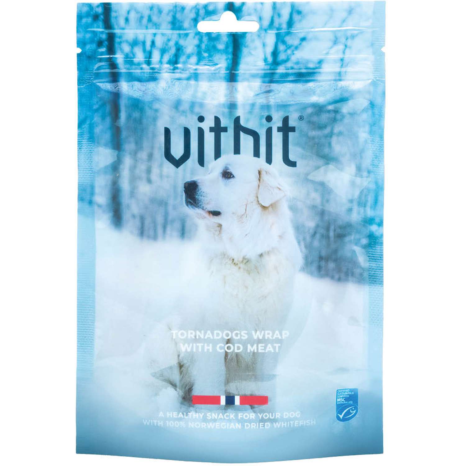 VitBit Tornadogs Wrap - cod meat, 100g - Hundesnacks / Godbidder