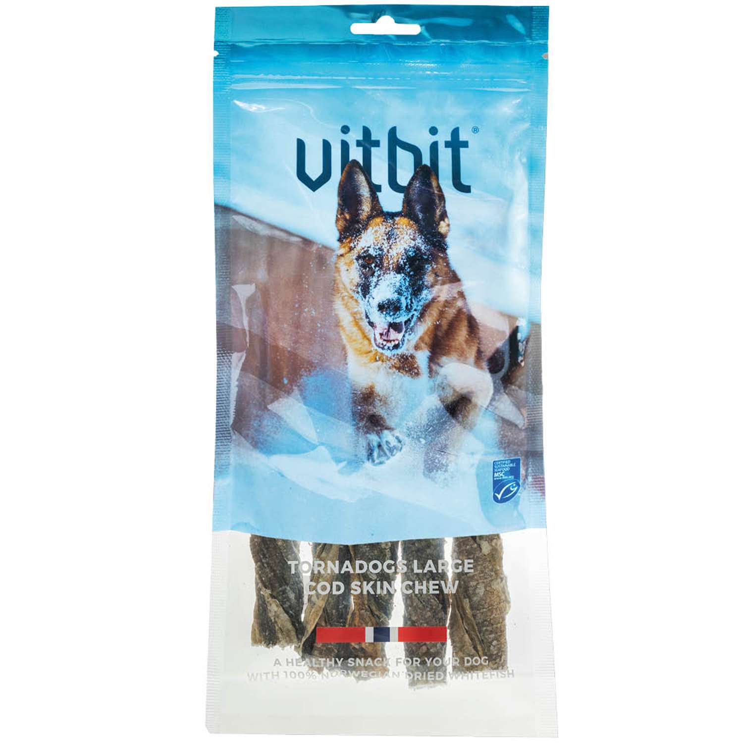 VitBit Tornadogs Large 5 styk - ca. 100g - Hundesnacks / Godbidder
