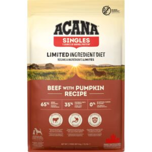 ACANA Singles Beef With Pumpkin Recipe (oksekød og græskar)