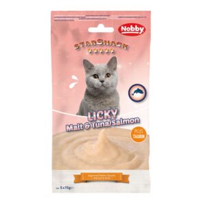 StarSnack LICKY Malt & Tuna/Laks, 5 x 15 g