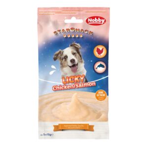 StarSnack LICKY Chicken & Laks, 5 x 15 g