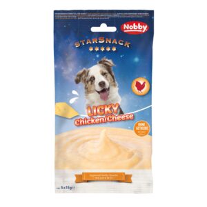 StarSnack LICKY Chicken & Cheese, 5 x 15 g
