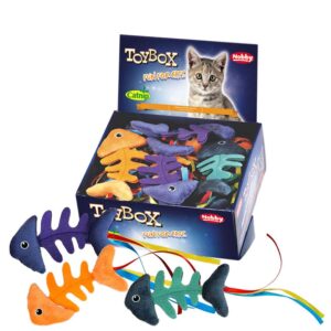 Plys fiskeben med catnip