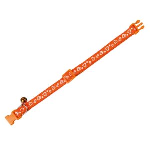 Kattehalsbånd, Hjerte, Orange