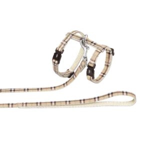 Kattesele m/line Tartan, Beige