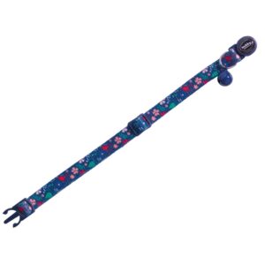 Kattehalsbånd, Flower Dark Blue