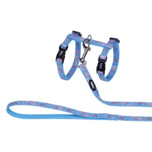 Kattesele + line, Heart Light Blue