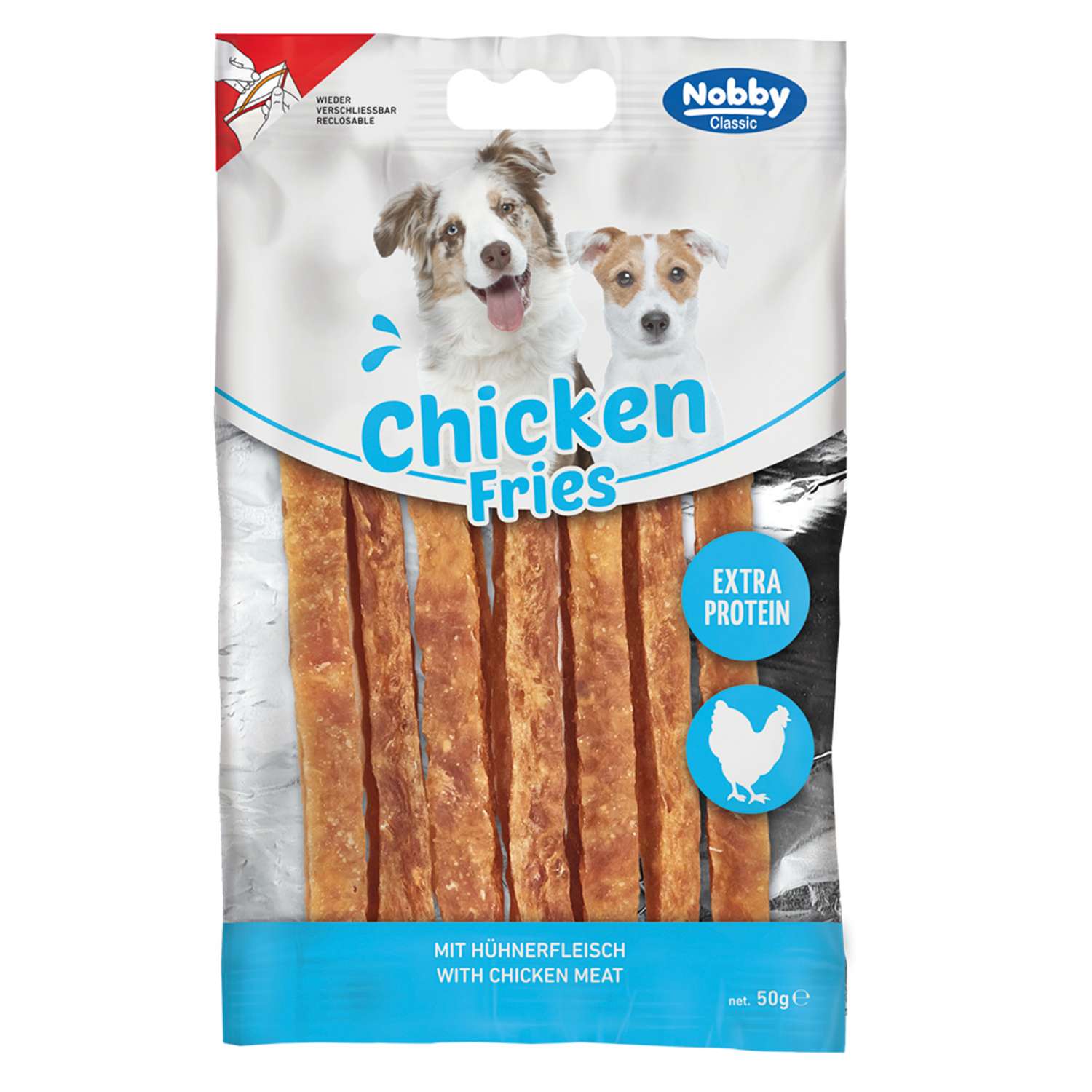 StarSnack CLASSIC Chicken Fries 50 g. - Hundesnacks / Godbidder