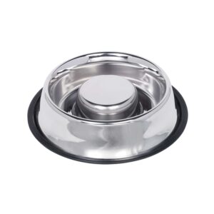 Slowfeeder skål i rustfrit stål, 1,35 L / Ø 30 cm