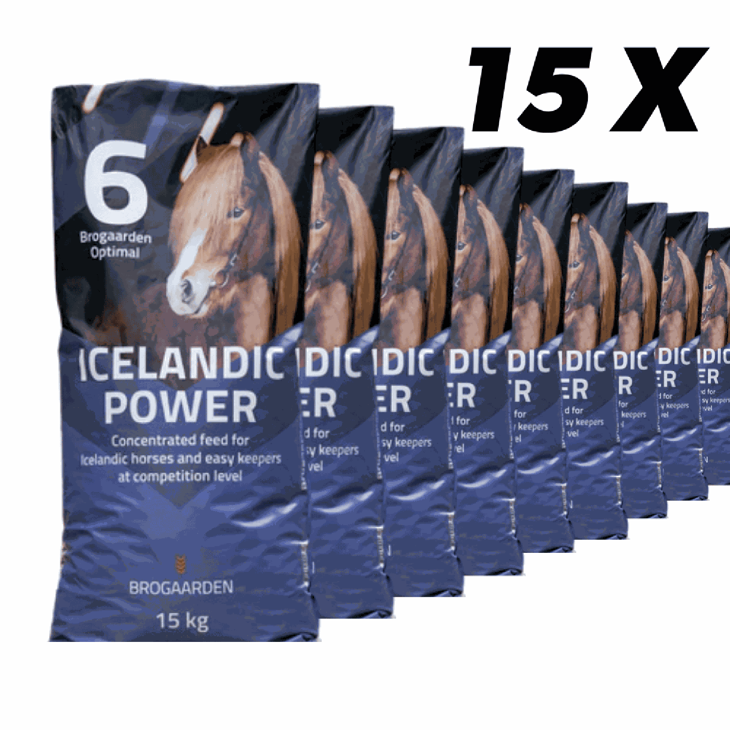 Brogaarden Optimal #6 Icelandic Power – 15 x 15 kg