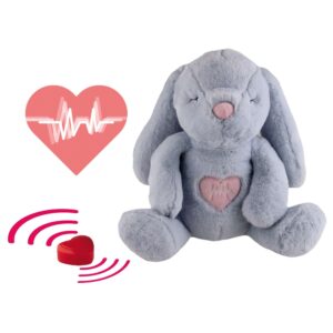 Plush rabbit, HEART BEAT, 27 cm