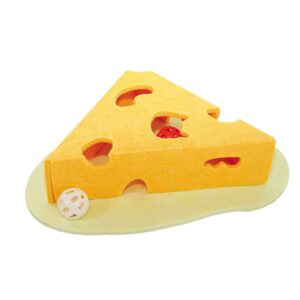 Felt toy, CHEESE, with balls, 36 x 34 x 8 cm