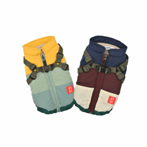 Teckel Color Block Harness Coat (Dachshund)