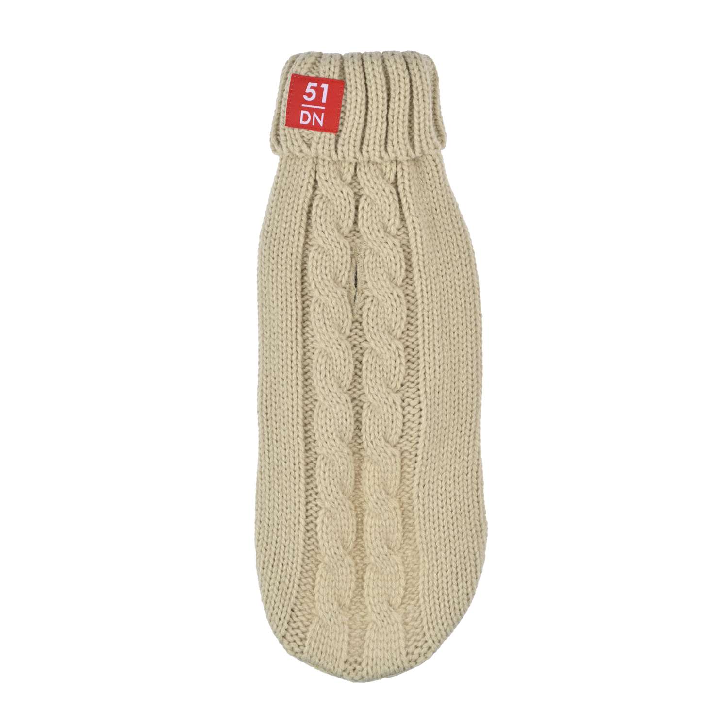 Cosy Cable Sweater - 42 cm , Sand