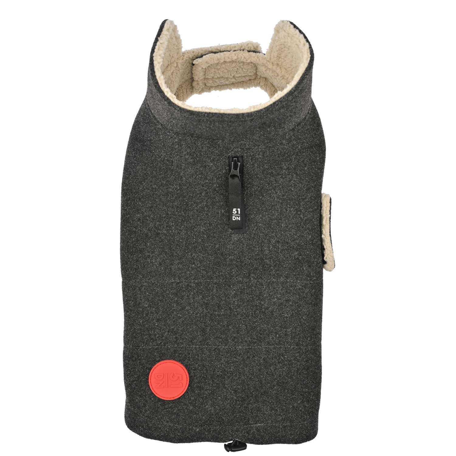 Knit Coat - 60 cm , Dark Grey