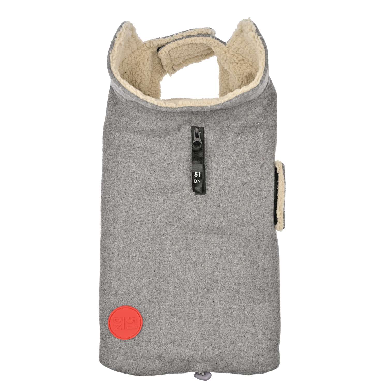 Knit Coat - 24 cm , Light Grey