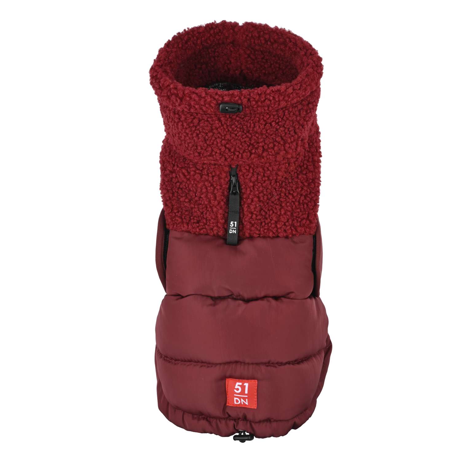Sherpa Coat - 44 cm , Burgundy